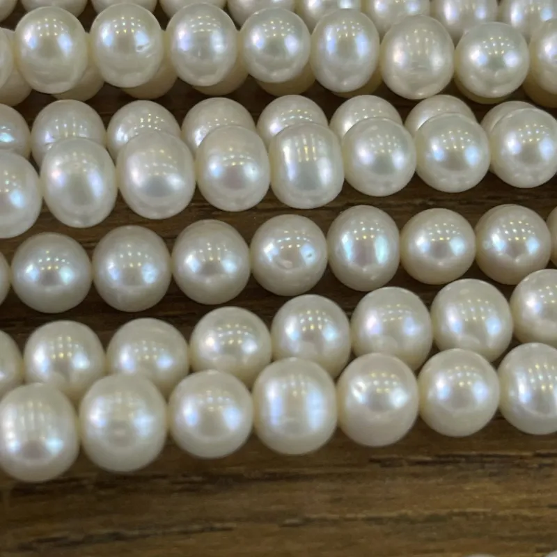 Lonjew Real Pearls 7-7.5mm AA Grade Quality Approx 56 Pcs One Strand AN055 5