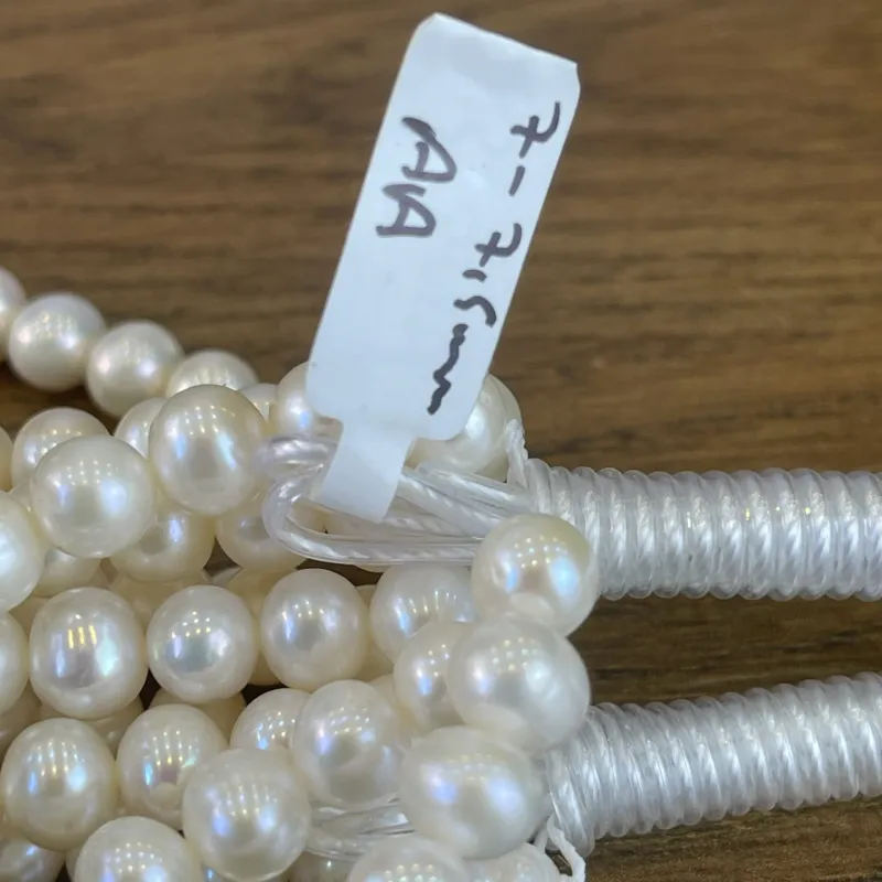 Lonjew Real Pearls 7-7.5mm AA Grade Quality Approx 56 Pcs One Strand AN055 6