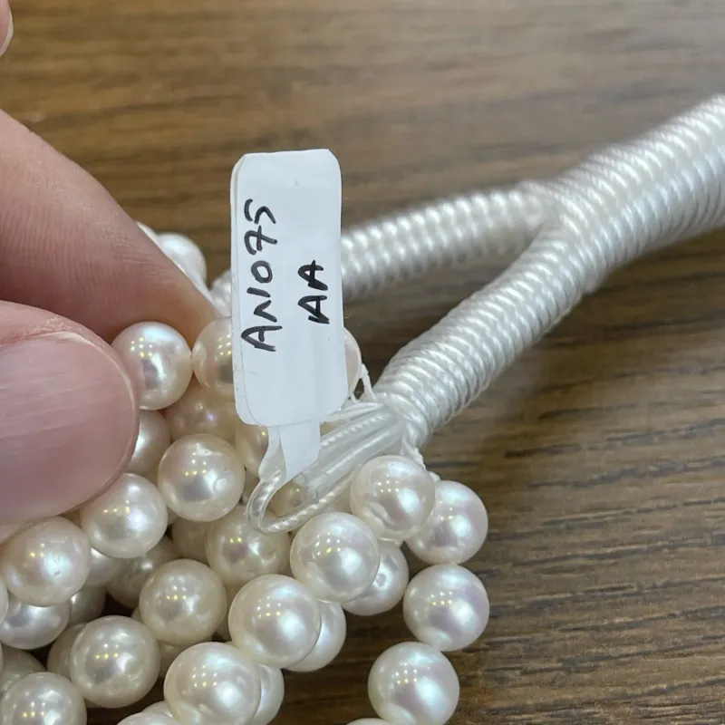 Lonjew Real Pearls 7.5-8mm AA Grade Quality Approx 53 Pcs One Strand AN075 — photo 17