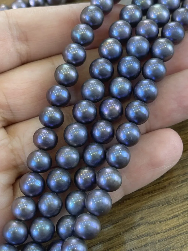 Lonjew Real Pearls 9-10mm AA+ Grade Quality Approx 52 Pcs One Strand RS125 10