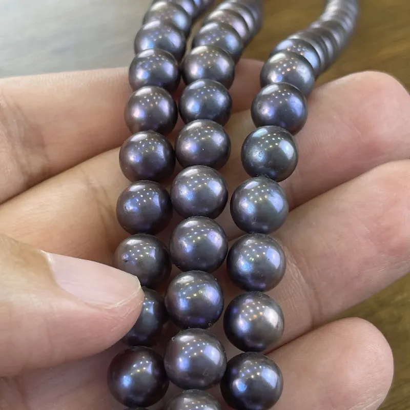 Lonjew Real Pearls 9-10mm AA+ Grade Quality Approx 52 Pcs One Strand RS125 4