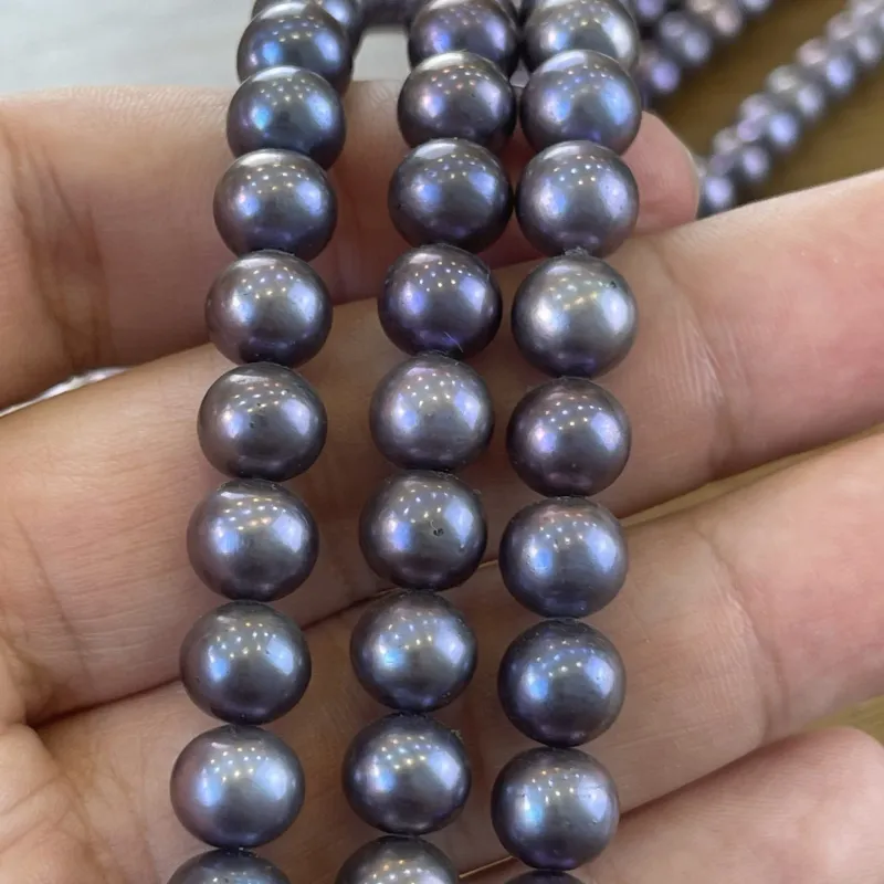 Lonjew Real Pearls 9-10mm AA+ Grade Quality Approx 52 Pcs One Strand RS125 6