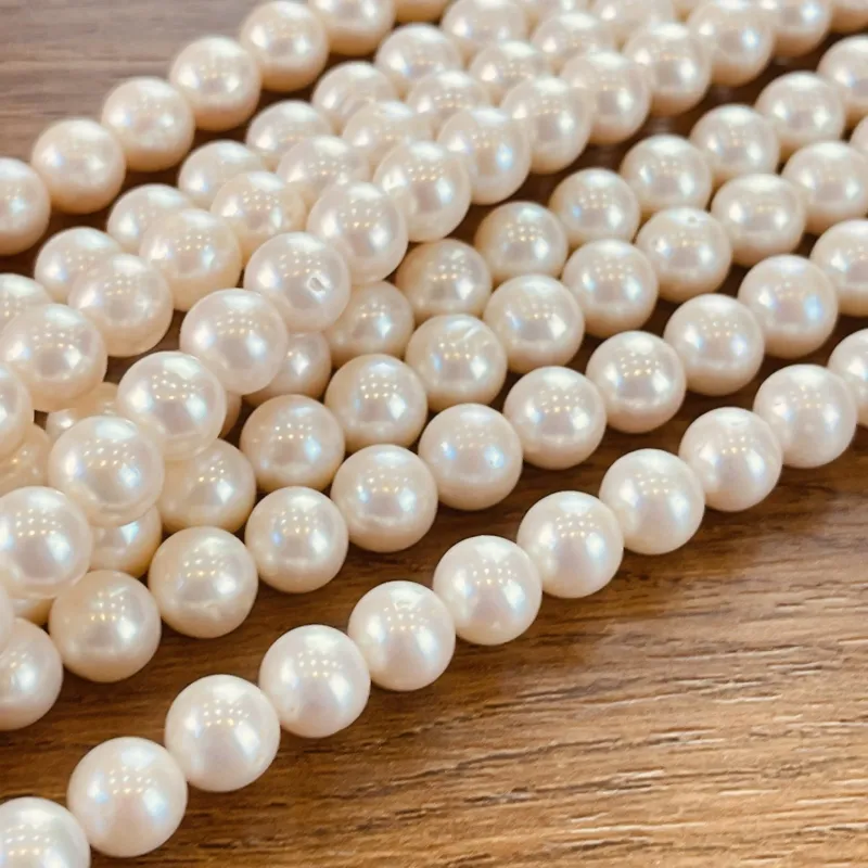 Lonjew Real Pearls 9-10mm AA Grade Quality Approx 47 Pcs One Strand WT065 4