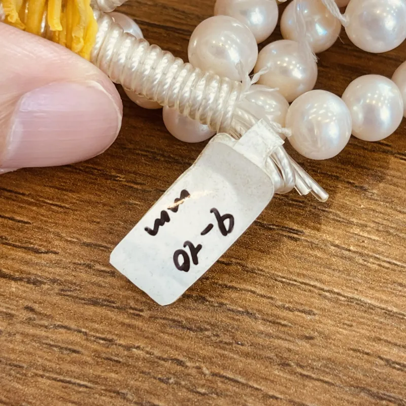 Lonjew Real Pearls 9-10mm AA Grade Quality Approx 47 Pcs One Strand WT065 8