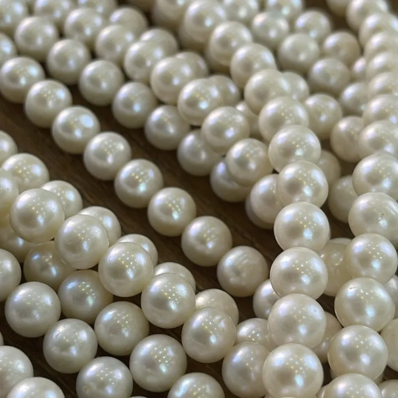 Lonjew Real Pearls 7-7.5mm AA Grade Quality Approx 57 Pcs One Strand WT075 4
