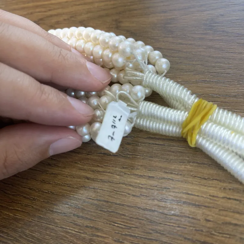 Lonjew Real Pearls 7-7.5mm AA Grade Quality Approx 57 Pcs One Strand WT075 8