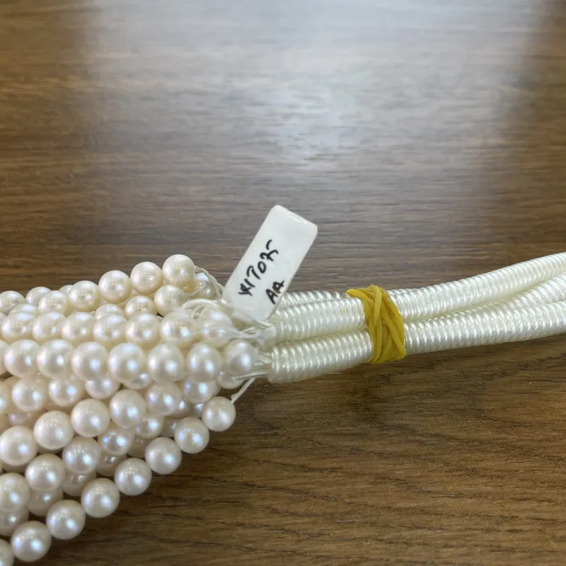 Lonjew Real Pearls 7-7.5mm AA Grade Quality Approx 57 Pcs One Strand WT075 9