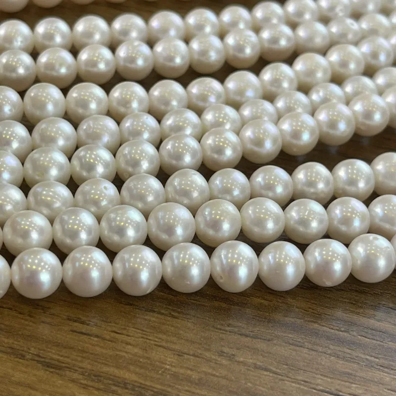 Lonjew Real Pearls 8-8.5mm AA Grade Quality Approx 50 Pcs One Strand 5