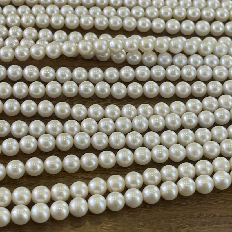 Lonjew Real Pearls 8-8.5mm AAA Grade Quality Approx 50 Pcs One Strand WT130 — photo 12