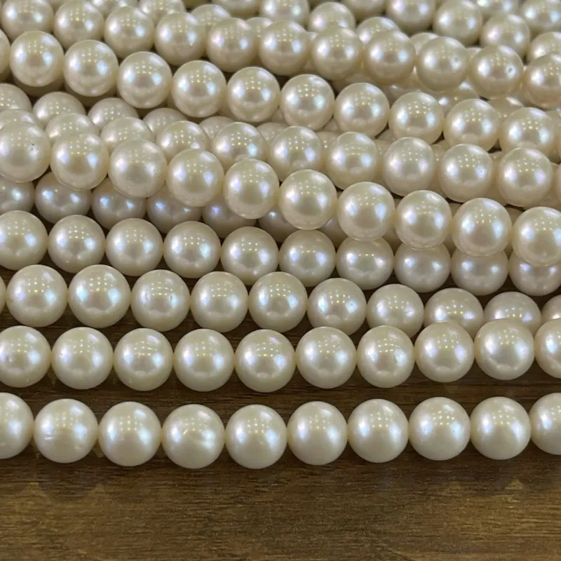 Lonjew Real Pearls 8-8.5mm AAA Grade Quality Approx 50 Pcs One Strand WT130 5