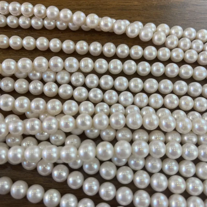Lonjew Real Pearls 9-10mm AA+ Grade Quality Approx 47 Pcs One Strand — photo 21