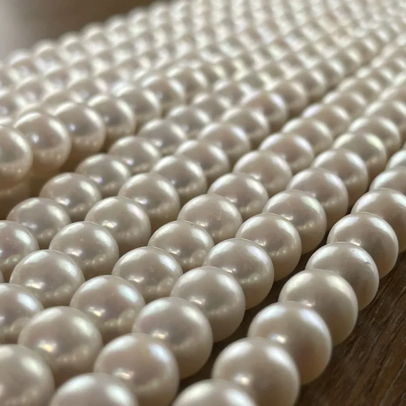 Lonjew Real Pearls 9-10mm AAA Grade Quality Approx 47 Pcs One Strand GP200 10
