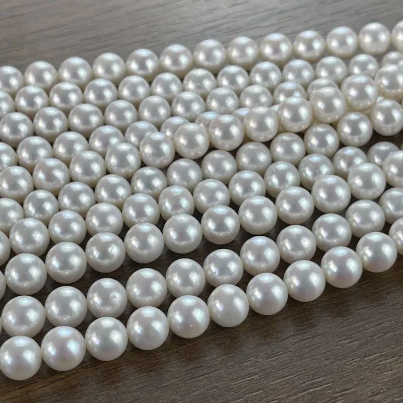 Lonjew Real Pearls 9-10mm AAA Grade Quality Approx 47 Pcs One Strand GP200 — photo 13