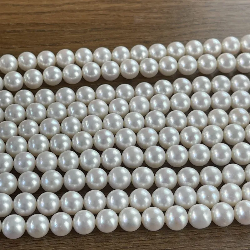 Lonjew Real Pearls 9-10mm AAA Grade Quality Approx 47 Pcs One Strand GP200 — photo 15