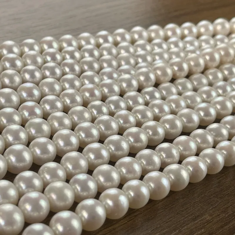 Lonjew Real Pearls 9-10mm AAA Grade Quality Approx 47 Pcs One Strand GP200 2