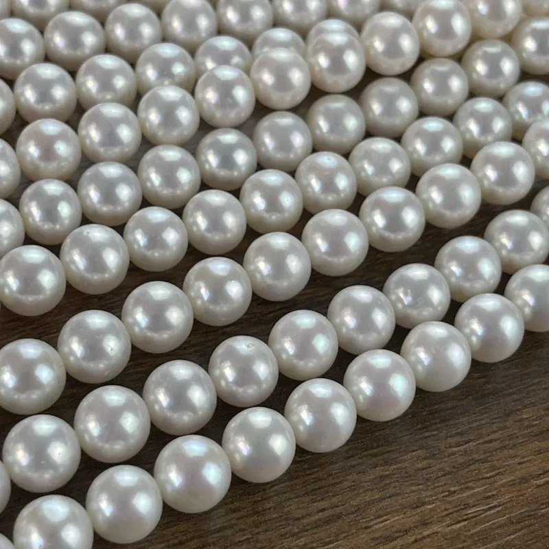 Lonjew Real Pearls 9-10mm AAA Grade Quality Approx 47 Pcs One Strand GP200 — photo 21