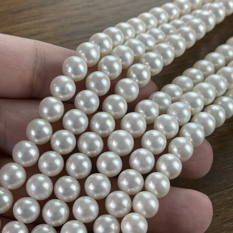 Lonjew Real Pearls 9-10mm AAA Grade Quality Approx 47 Pcs One Strand GP200 — photo 26