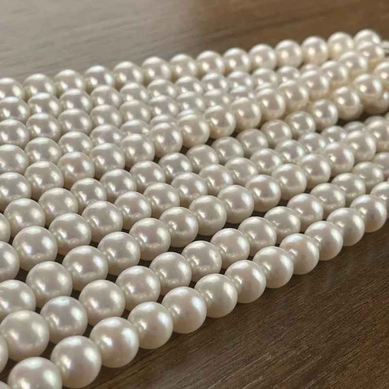 Lonjew Real Pearls 9-10mm AAA Grade Quality Approx 47 Pcs One Strand GP200 — photo 34