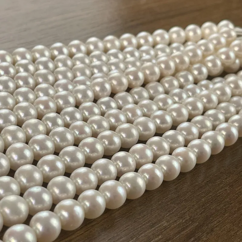 Lonjew Real Pearls 9-10mm AAA Grade Quality Approx 47 Pcs One Strand GP200 — photo 35