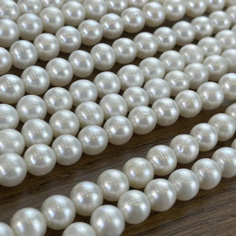 Lonjew Real Pearls 8-8.5mm AA+ Grade Quality Approx 50 Pcs One Strand RS150 2