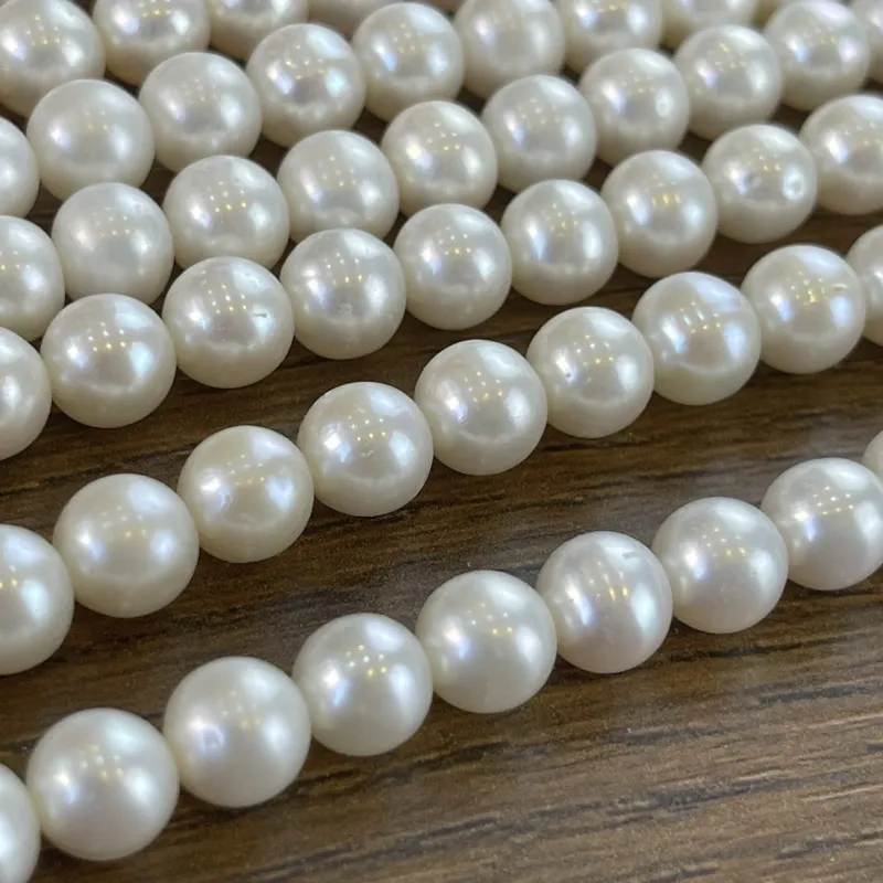 Lonjew Real Pearls 8-8.5mm AA+ Grade Quality Approx 50 Pcs One Strand RS150 4