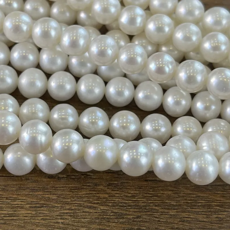 Lonjew Real Pearls 8-8.5mm AA+ Grade Quality Approx 50 Pcs One Strand RS150 6