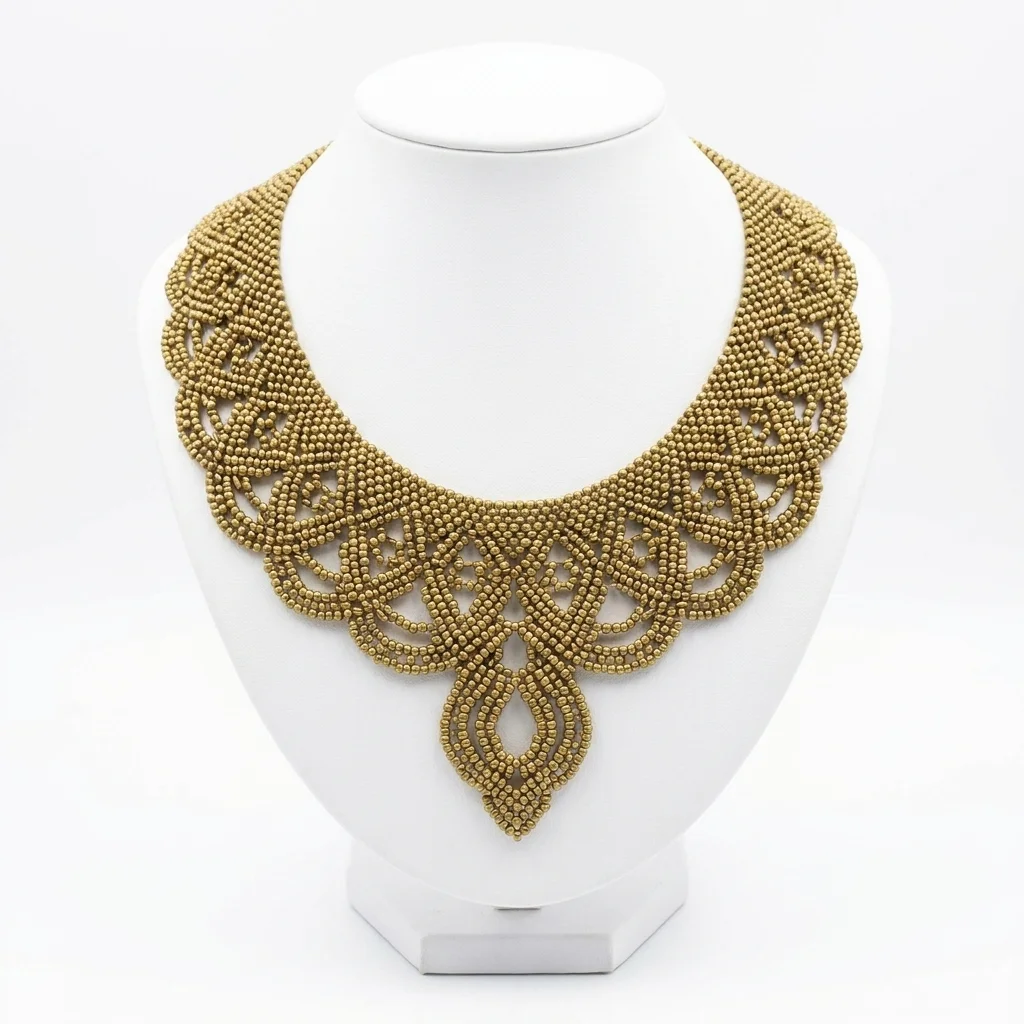 Alpenglühen — Woven Statement Necklace