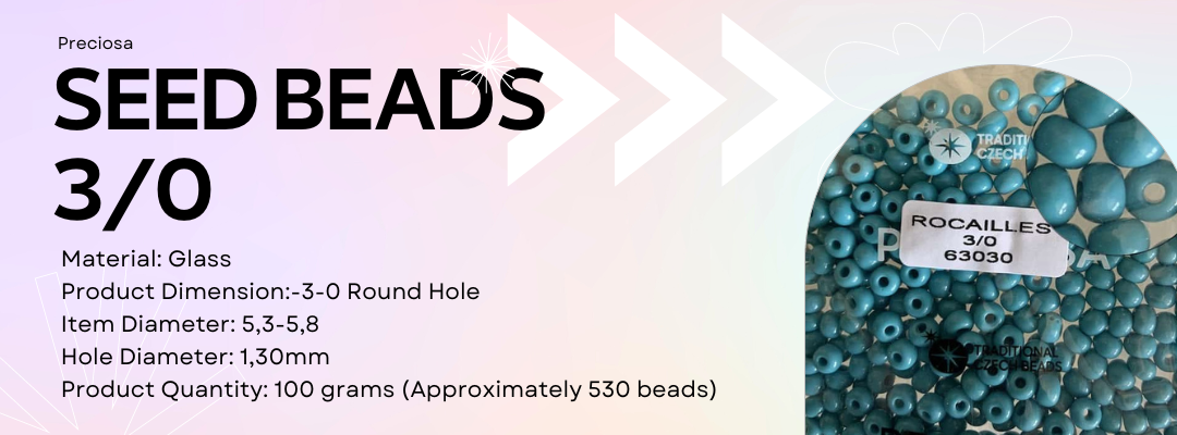 Preciosa 3/0 Seed Beads
