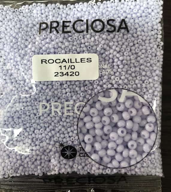 Preciosa Round Seed Beads 23420 11/0 3.5 Oz