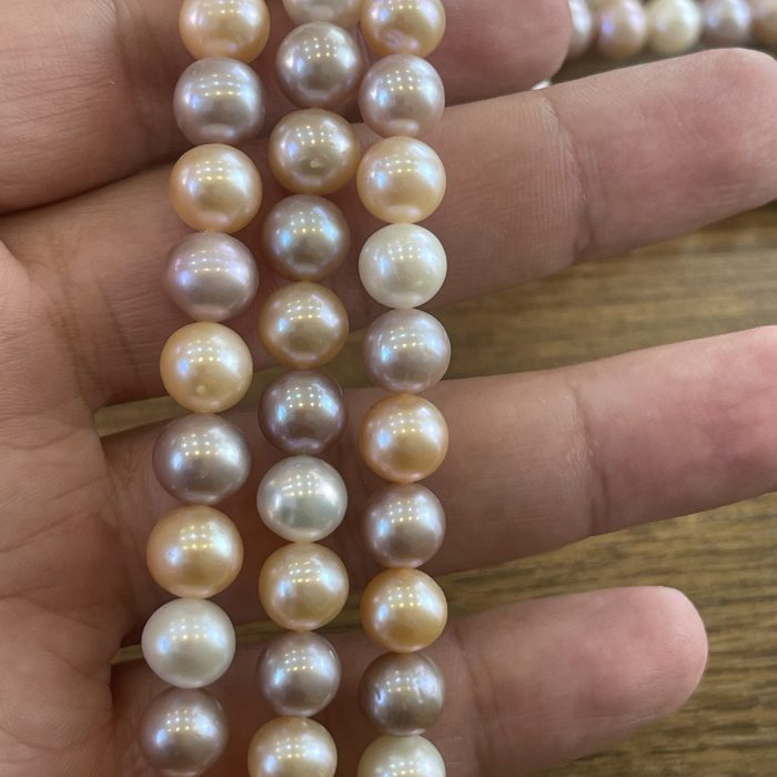 Lonjew Real Pearls 9-9.5mm AAA Grade Quality Approx 47 Pcs One Strand AN300