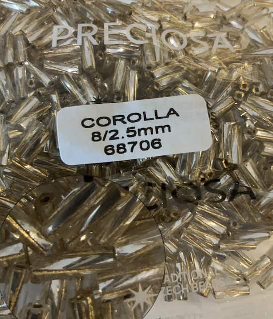 Preciosa Twisted Corolla Beads 68706 8x2.5mm 3.5 Oz