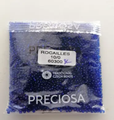 Preciosa Round Seed Beads 60300 10/0  3.5 Oz Square