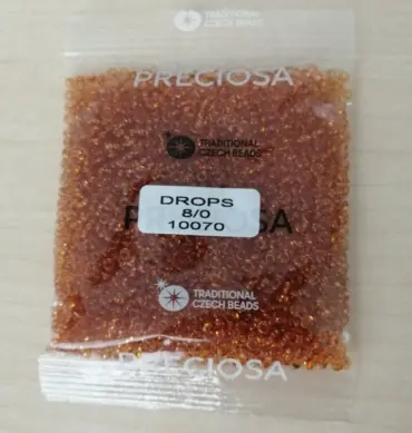 Preciosa Drops Beads 10070 8/0  3.5 Oz
