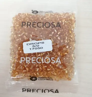 Preciosa Drops Beads 17050 5/0  3.5 Oz