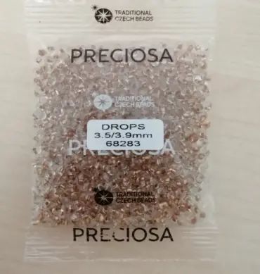 Preciosa Drops Beads 68283 3.5/3.9MM 3.5 Oz