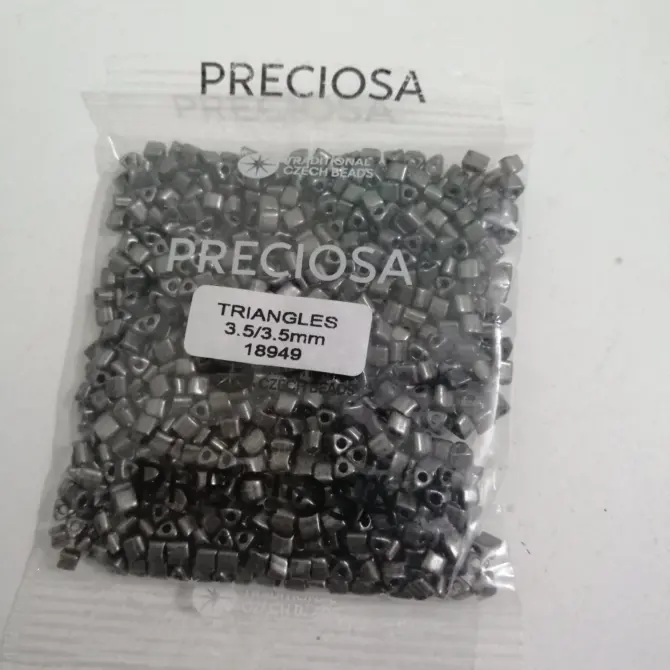 Preciosa Triangle Beads 18949 3.5x3.5mm 3.5 oz