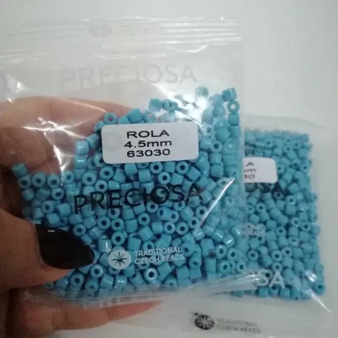 Preciosa Rola Beads 63030 4.5mm  3.5 Oz - Image 6