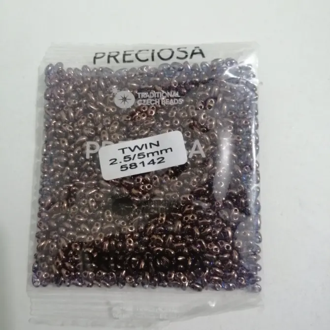 Preciosa Twin Beads 3.5 Oz 58142 2.5/5mm