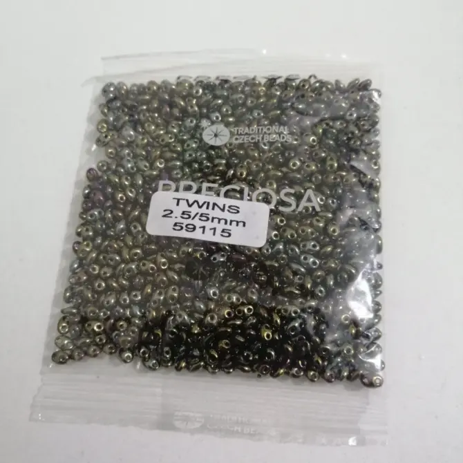 Preciosa Twin Beads 3.5 Oz 59115 2.5/5mm