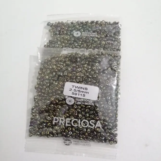 Preciosa Twin Beads 3.5 Oz 59115 2.5/5mm - Image 3
