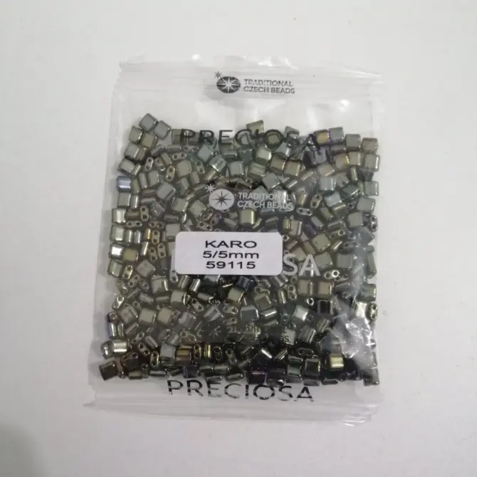 Preciosa Karo Beads 59115 5/5mm 3.5 Oz