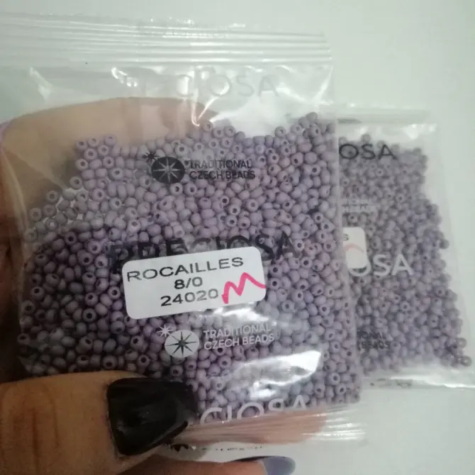 Preciosa Round Seed Beads 24020 8/0 3.5 Oz Matte - Image 2