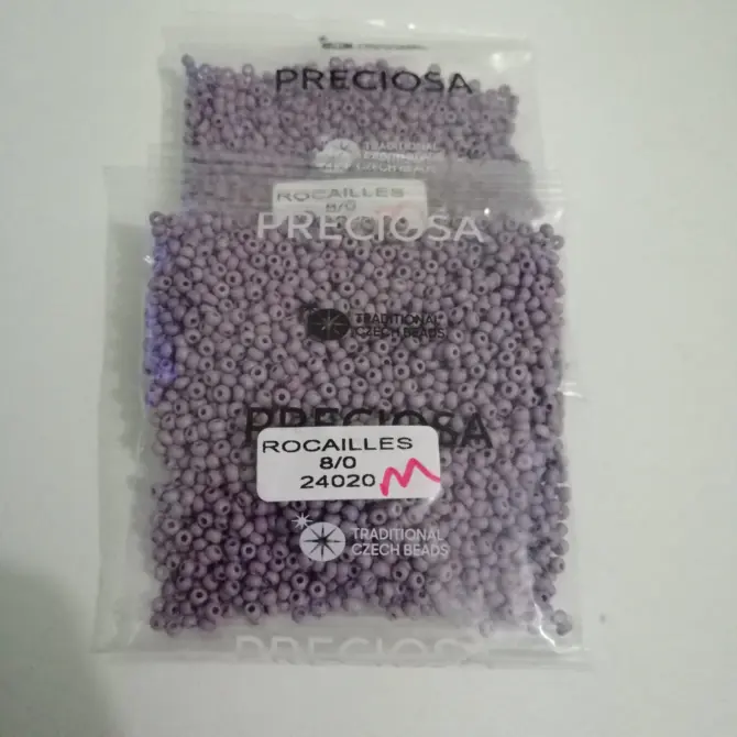 Preciosa Round Seed Beads 24020 8/0 3.5 Oz Matte - Image 4