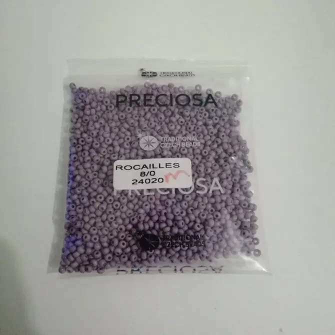 Preciosa Round Seed Beads 24020 8/0 3.5 Oz Matte