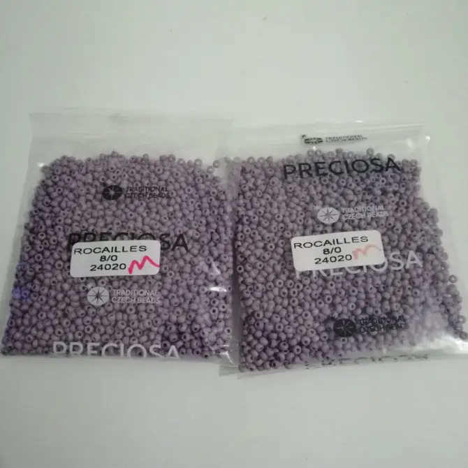 Preciosa Round Seed Beads 24020 8/0 3.5 Oz Matte - Image 3