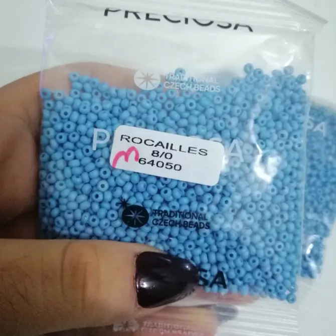 Preciosa Round Seed Beads 64050 8/0 3.5 Oz Matte - Image 5