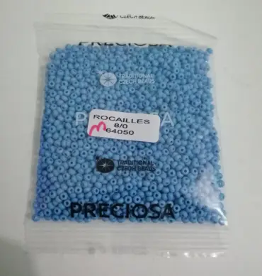 Preciosa Round Seed Beads 64050 8/0 3.5 Oz Matte