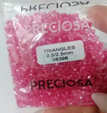 Preciosa Triangle Beads 08398 2.5x2.5mm 3.5 oz