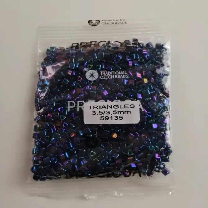 Preciosa Triangle Beads 59135 3.5x3.5mm 3.5 oz - Image 3