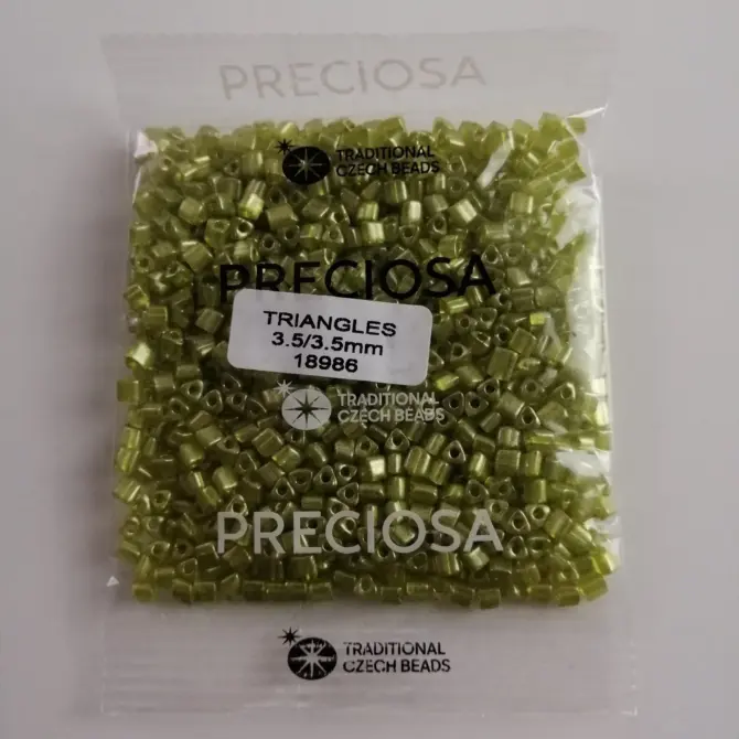 Preciosa Triangle Beads 18986 3.5x3.5mm  3.5 oz - Image 4